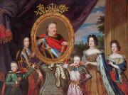 Henri Gascar Apotheosis of John III Sobieski surrounded by his family. oil painting